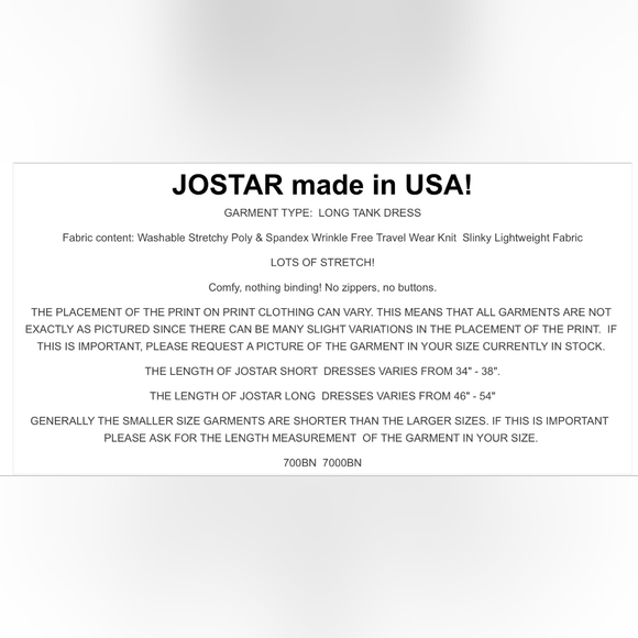 Jostar Long Tank Dress SMALL - Picture 4 of 6